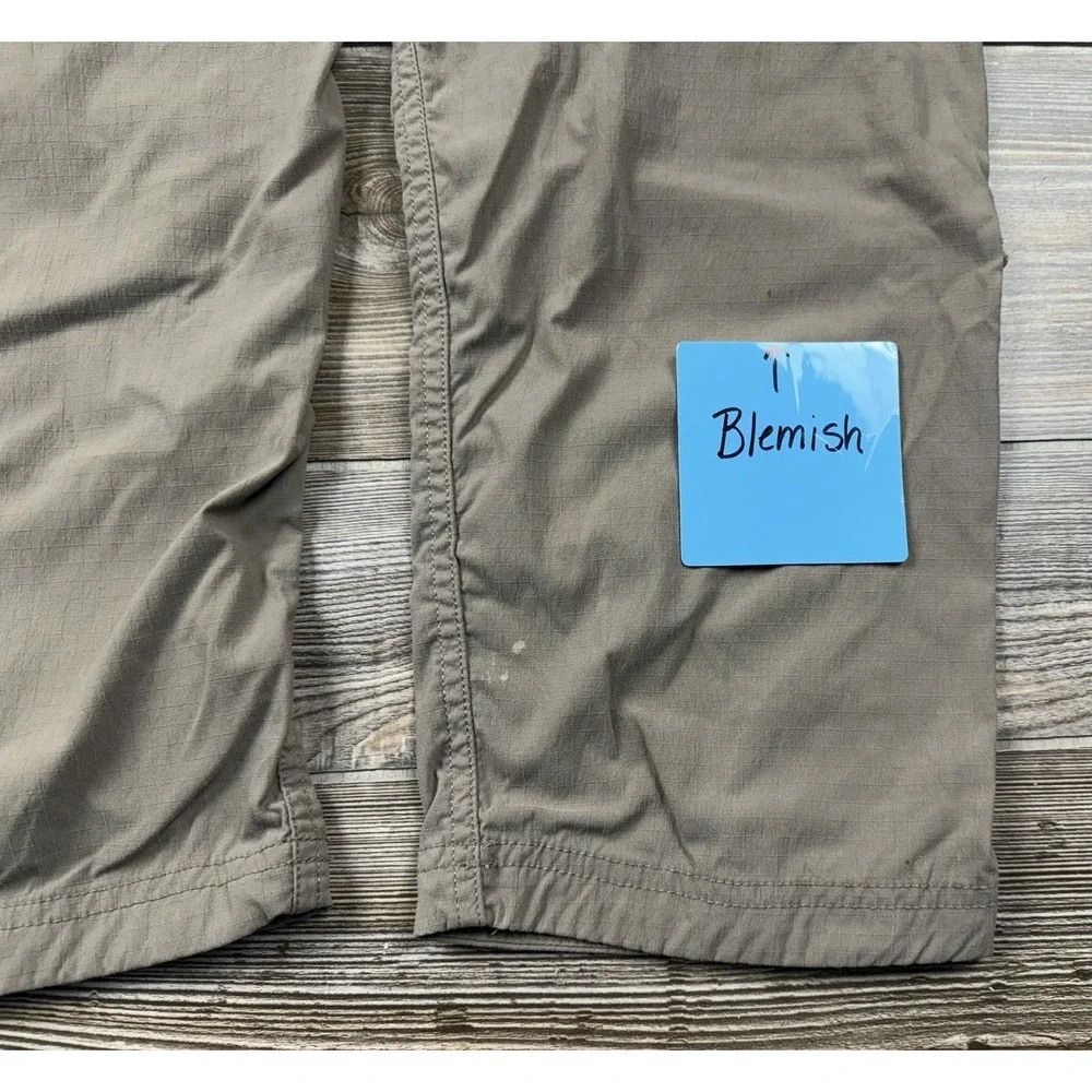 Duluth Trading Bib Overalls Women's XS Beige Nylon Workwear Gardening DEFECT!!
